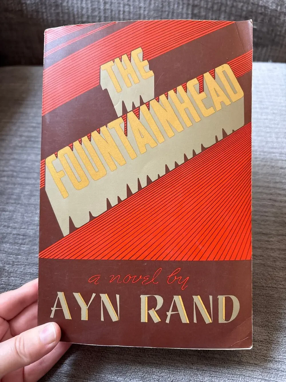 The Fountainhead by Ann Rand Paperback Book 1968 25th Anniversary